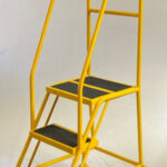 BJDF Series 3 Tread Domed Feet Mobile Safety Step