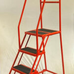 BJDF Series 4 Tread Domed Feet Mobile Safety Step