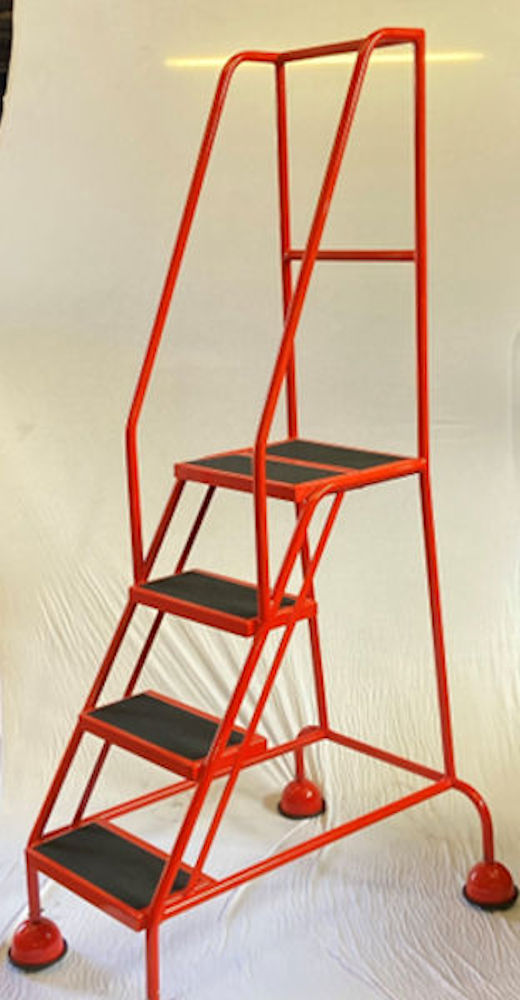 BJDF Series 4 Tread Domed Feet Mobile Safety Step