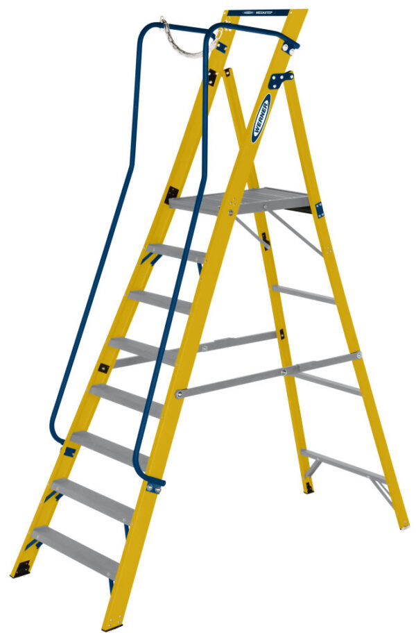 Werner 8 Tread Megastep Podium Stepladder