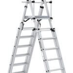Climb-It 7+3 Treads Folding Telescopic Large Platform Step with Safety Gate