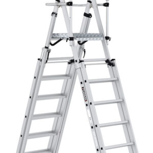 Climb-It 7+3 Treads Folding Telescopic Large Platform Step with Safety Gate