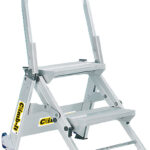 Climb-It 2 Tread Easy Slope Aluminium Folding Leader Step