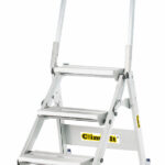 Climb-It 3 Tread Easy Slope Aluminium Folding Leader Step