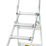 Climb-It 4 Tread Easy Slope Aluminium Folding Leader Step