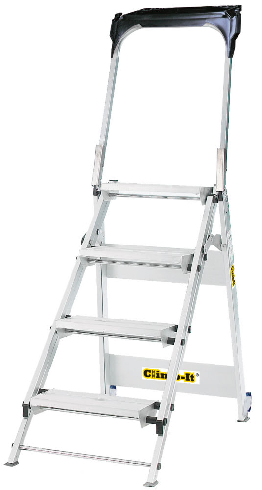 Climb-It 4 Tread Easy Slope Aluminium Folding Leader Step