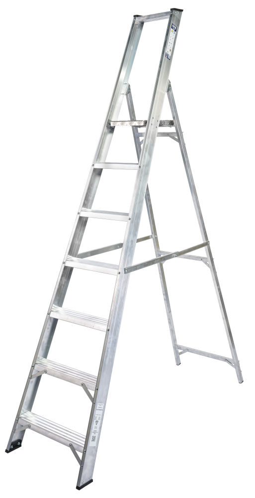 Lyte Magnastep 7 Tread Aluminium Platform Step Ladder