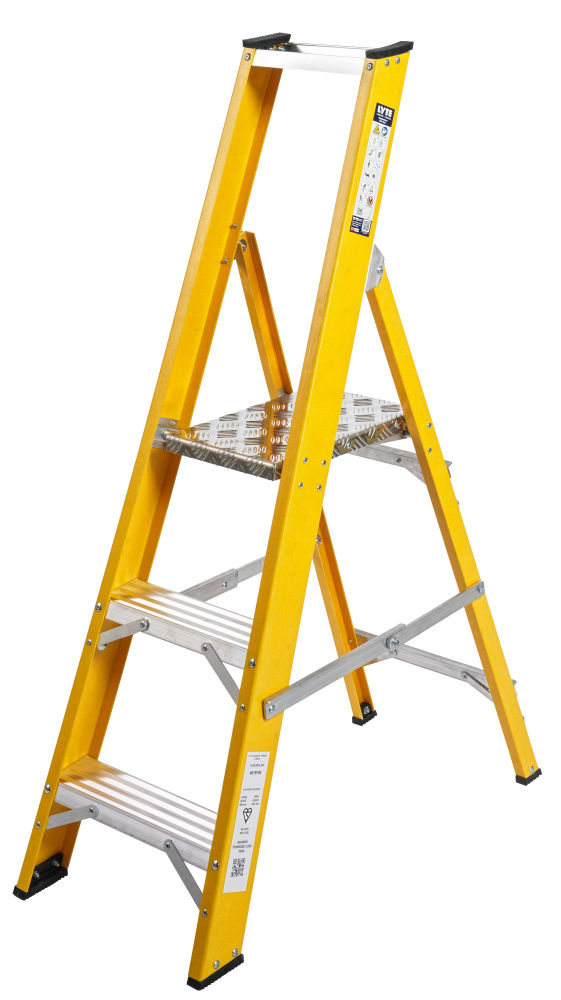 Lyte Magnastep 3 Tread Glassfibre Platform Step Ladder