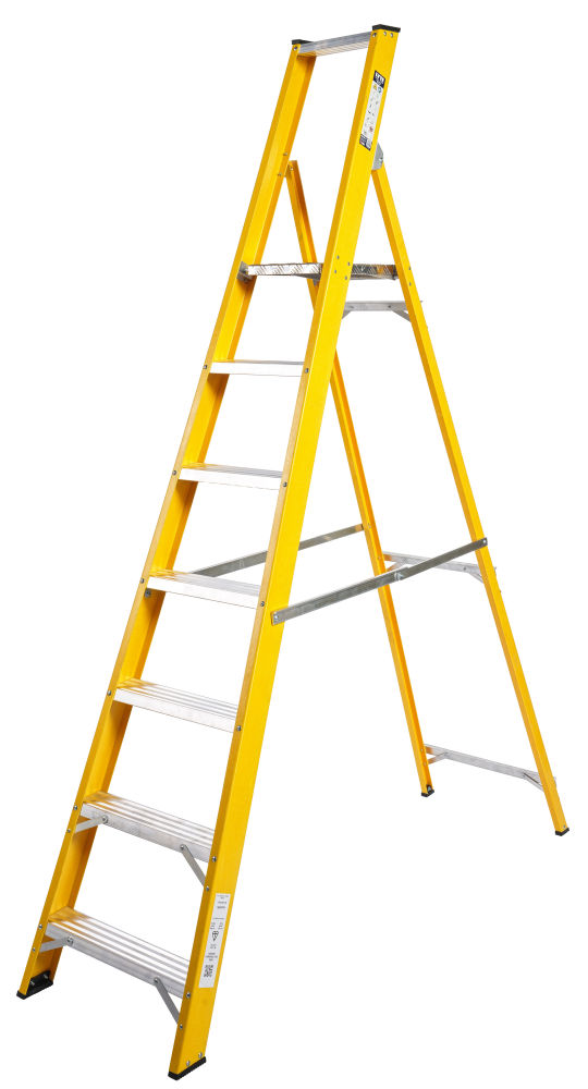Lyte Magnastep 7 Tread Glassfibre Platform Step Ladder
