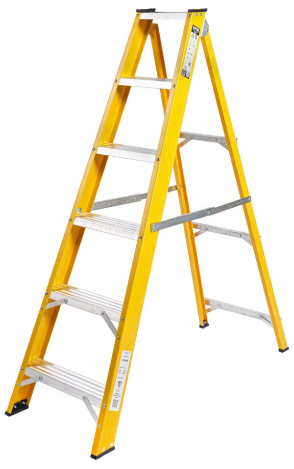 Lyte Magnastep 6 Tread Glassfibre Swingback Step Ladder