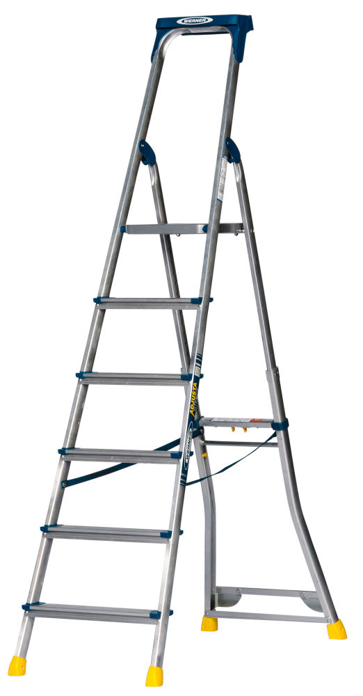 Werner 6 Tread AdjustaStep Pro Aluminium Platform Step