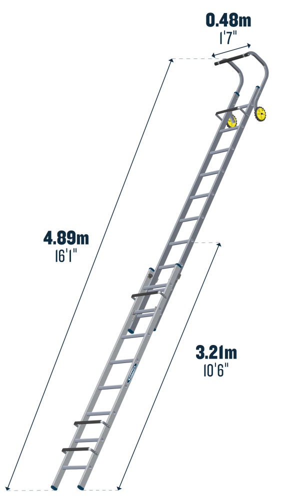 Werner 3.21m Double Section Roof Ladder