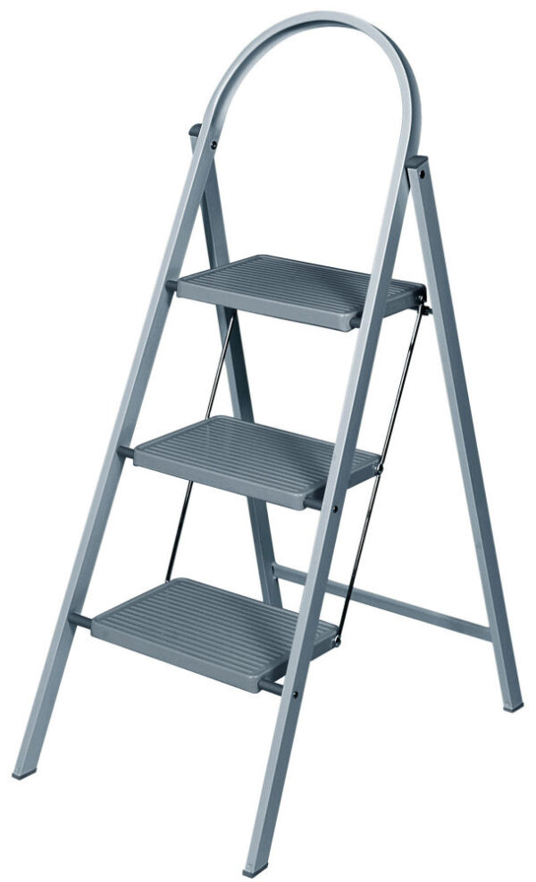 Werner 3 Tread Grey Handy Step Stool