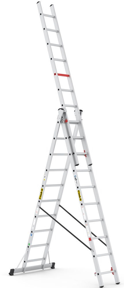 Climb-It 3 x 10 EN131 Professional Combi Stepladder