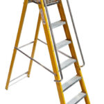Lyte Magnastep 8 Tread Glassfibre Platform Step Ladder with Handrails