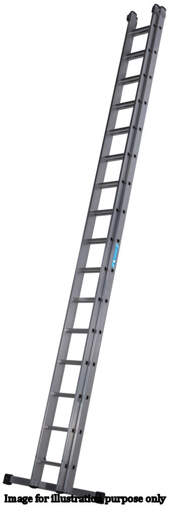 Zarges Everest 4.13m 2-Section Square Rung Extension Ladder