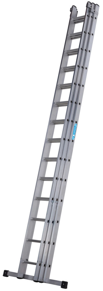 Zarges Everest 4.13m 3-Section Square Rung Extension Ladder