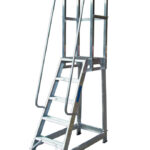 Lyte 7 Tread Fixed Industrial Step Handrail Right and Rear