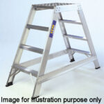 Lyte 6 Tread Fixed Industrial Double Sided Step No Handrail