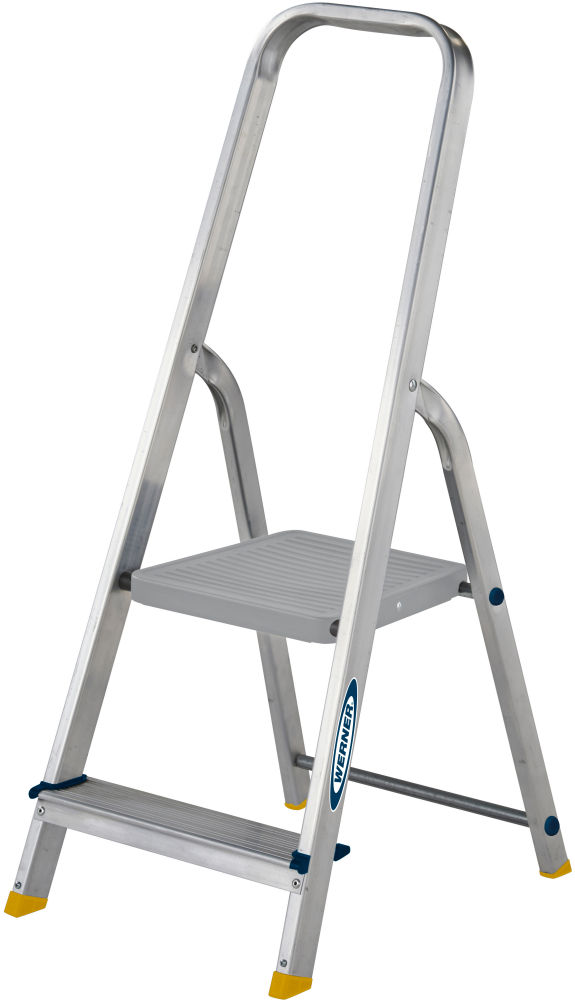 Werner 2 Tread High Handrail Aluminium Platform Step