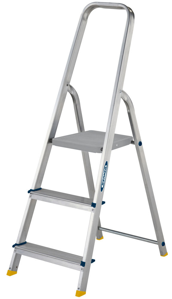 Werner 3 Tread High Handrail Aluminium Platform Step