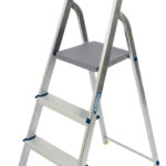Werner 4 Tread High Handrail Aluminium Platform Step