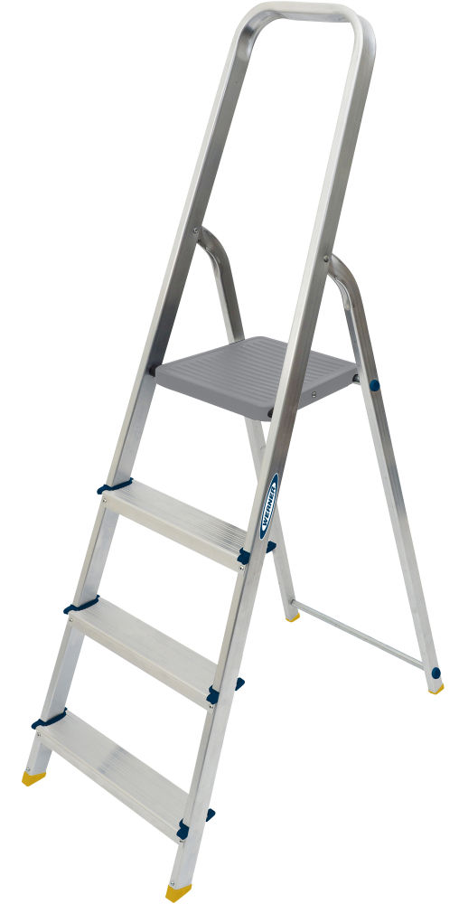 Werner 4 Tread High Handrail Aluminium Platform Step