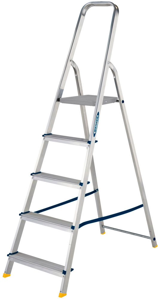 Werner 5 Tread High Handrail Aluminium Platform Step
