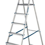 Werner 6 Tread High Handrail Aluminium Platform Step