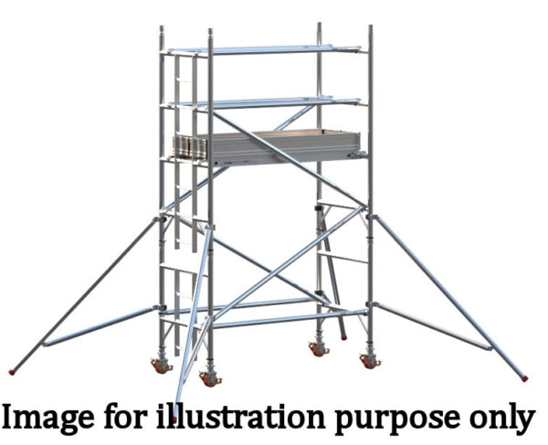 EIGER 500 3T 1.8m Single Width Scaffold Tower - 2.7m Platform Height