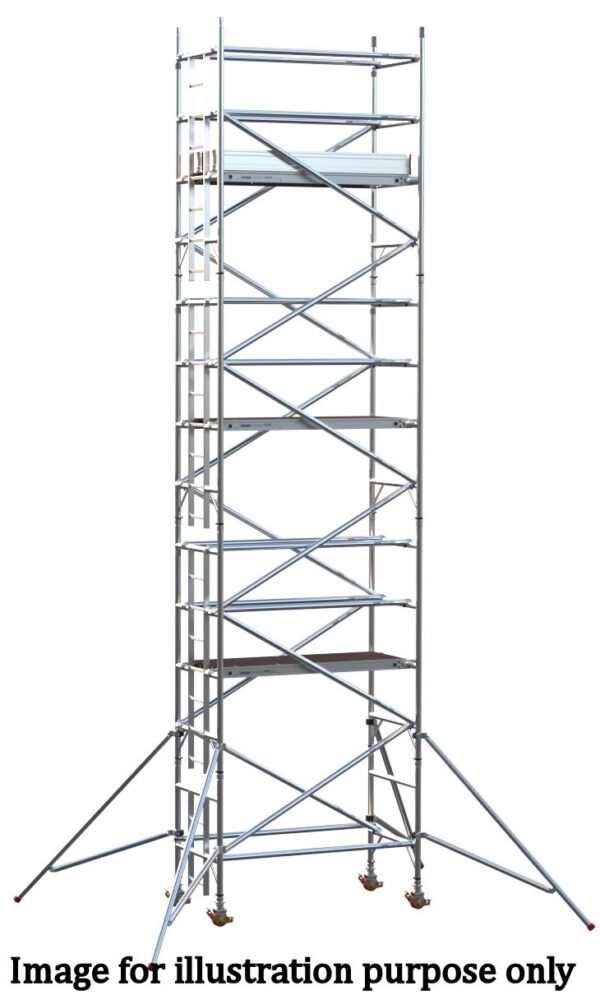 EIGER 500 3T 1.8m Single Width Scaffold Tower - 5.7m Platform Height
