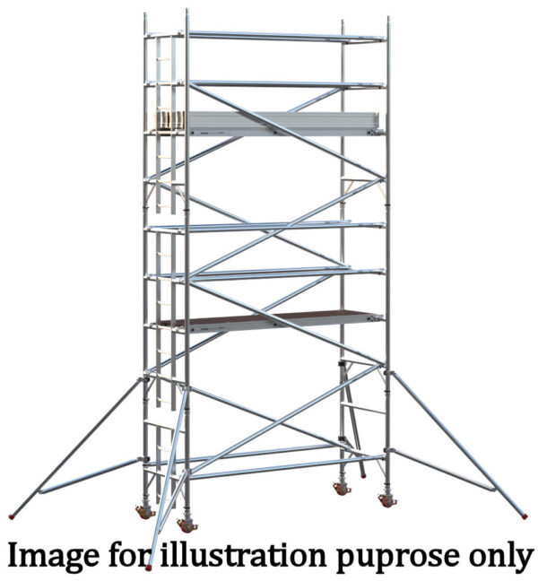 EIGER 500 3T 2.5m Single Width Scaffold Tower - 3.2m Platform Height