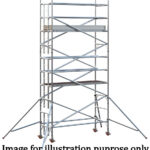 EIGER 500 3T 2.5m Single Width Scaffold Tower - 3.7m Platform Height