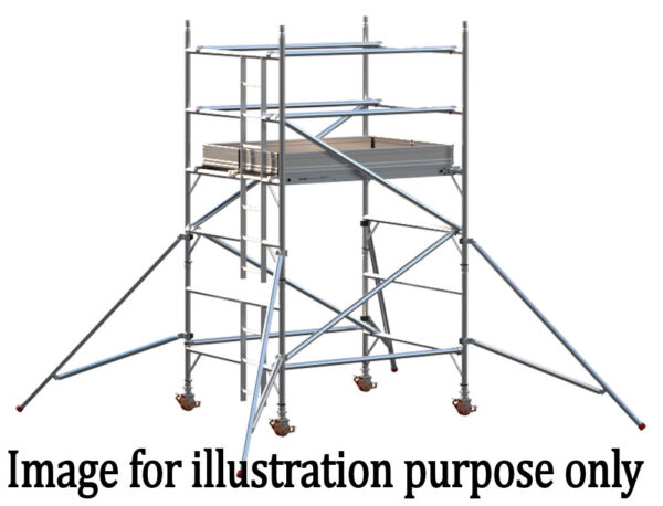 EIGER 500 3T 1.8m Double Width Scaffold Tower - 1.7m Platform Height