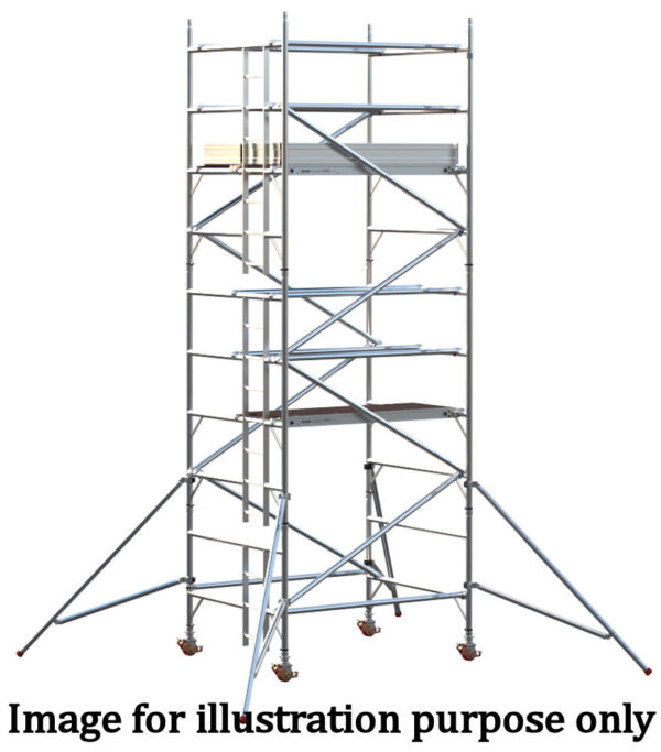 EIGER 500 3T 1.8m Double Width Scaffold Tower - 4.7m Platform Height