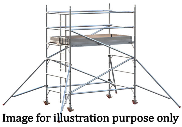 EIGER 500 3T 2.5m Double Width Scaffold Tower - 2.7m Platform Height