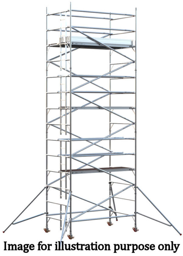 EIGER 500 3T 2.5m Double Width Scaffold Tower - 11.7m Platform Height