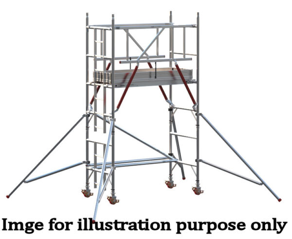 EIGER 500 AGR 1.8m Single Width Scaffold Tower - 2.7m Platform Height