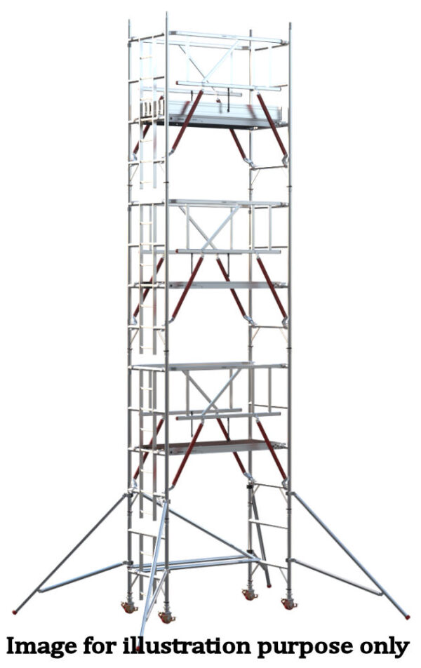 EIGER 500 AGR 1.8m Single Width Scaffold Tower - 8.7m Platform Height