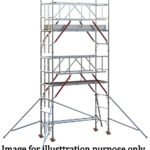 EIGER 500 AGR 2.5m Single Width Scaffold Tower - 3.7m Platform Height