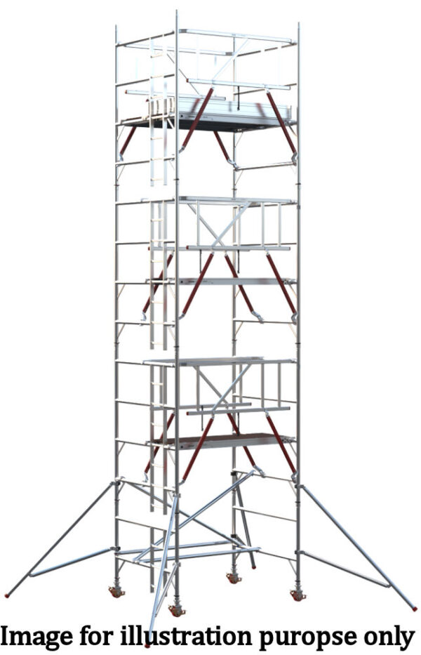 EIGER 500 AGR 1.8m Double Width Scaffold Tower - 12.2m Platform Height