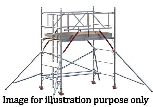 EIGER 500 AGR 2.5m Double Width Scaffold Tower - 2.7m Platform Height