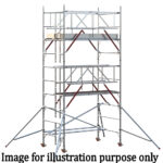 EIGER 500 AGR 2.5m Double Width Scaffold Tower - 3.7m Platform Height