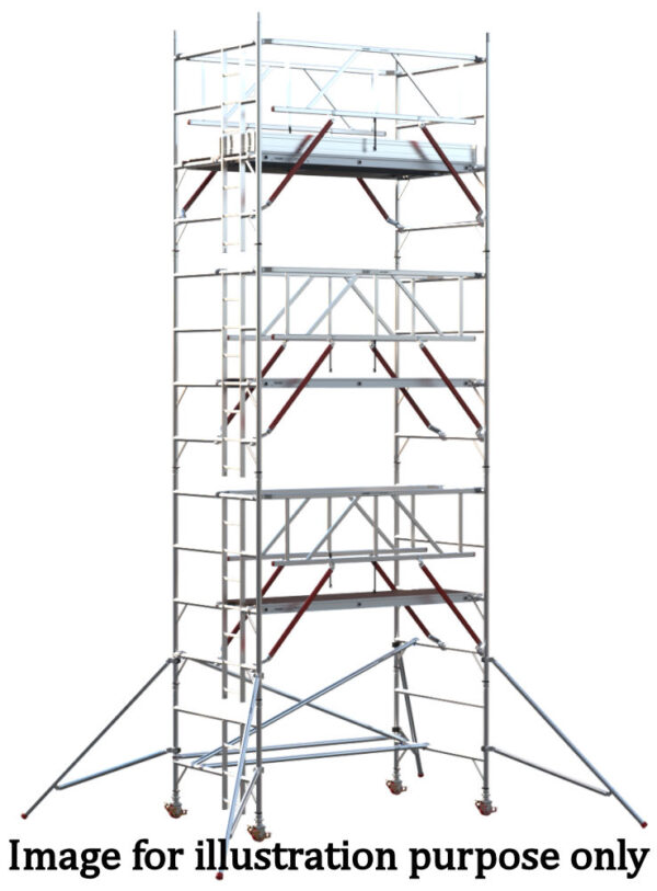 EIGER 500 AGR 2.5m Double Width Scaffold Tower - 8.2m Platform Height