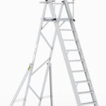 Climb-It 11 Tread Large Platform Folding Step with Safety Gates