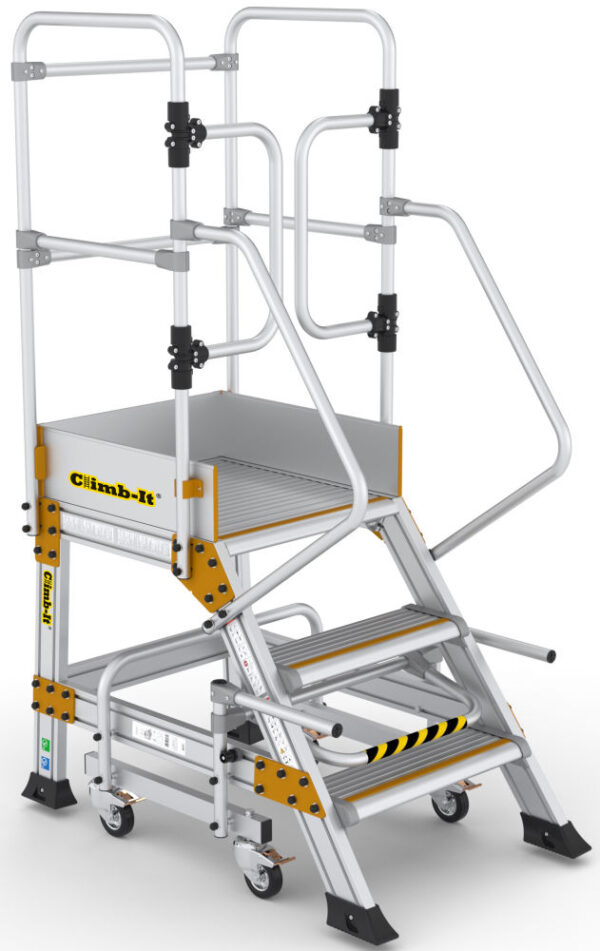 Climb-It 3 Tread Safety Step with Safety Lock