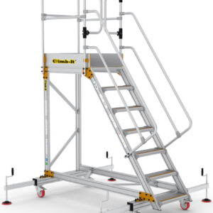 Climb-It Extra Large Platform Safety Step with Adjustable Stabilisers