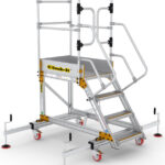 Climb-It 4 Tread Extra Large Platform Safety Step with Adjustable Stabilisers