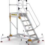 Climb-It 6 Tread Extra Large Platform Safety Step with Adjustable Stabilisers