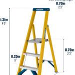Werner 717 Series 3 Tread GRP Platform Step Ladder